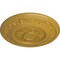 Ekena Millwork Nestor Ceiling Medallion (Fits Canopies up to 5"), Hand-Painted Iridescent Gold, 25 7/8"OD x 2 1/4"P CM25NEIGS - alternate 2